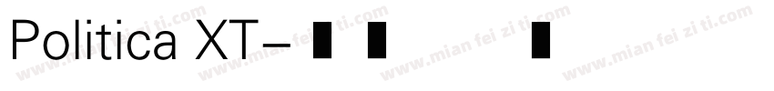 Politica XT字体转换